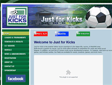 Tablet Screenshot of justforkicks.org
